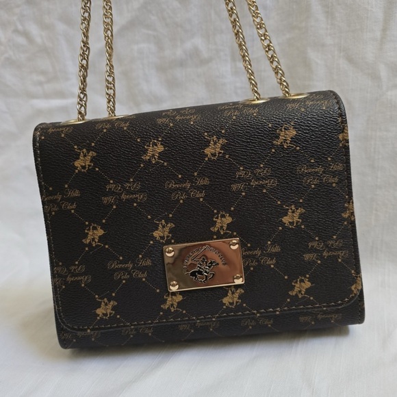 Beverly Hills Polo Club Gold Chain Bag - Picture 2 of 6